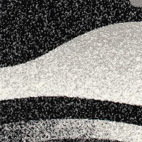 2' X 4' Gray Abstract Dhurrie Area Rug